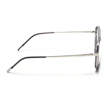 Eyejack Aura Grey & Silver Wayfarer Eyeglasses for Men & Women (19003FCL1959-C2)