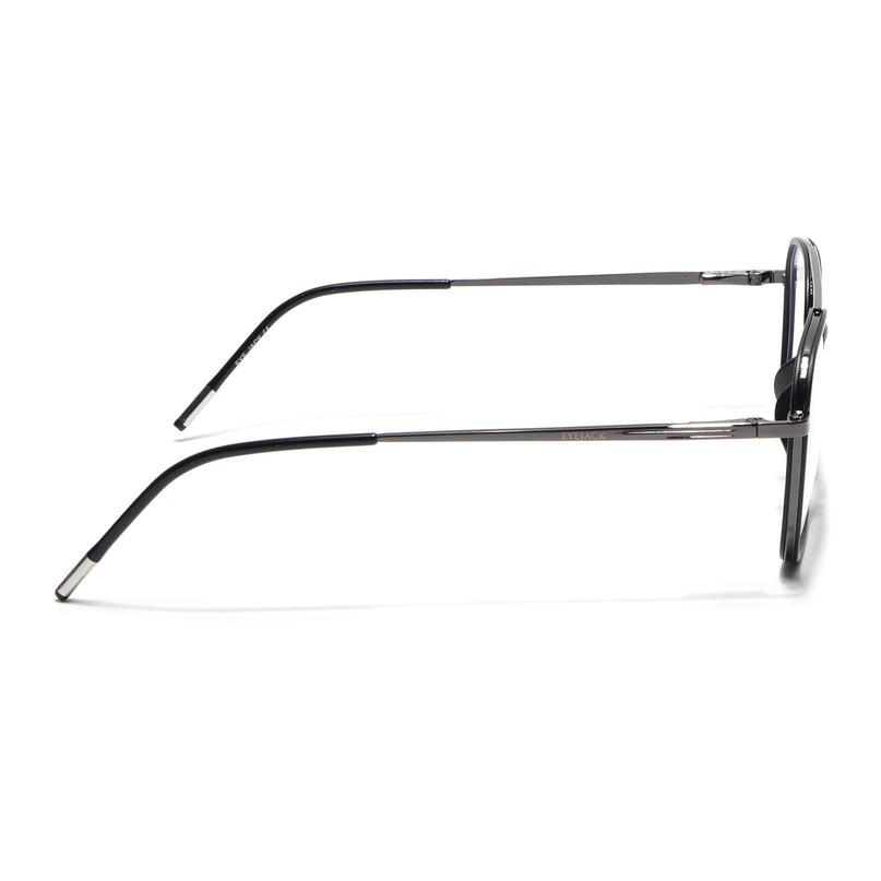 Eyejack Aura Grey & Black Wayfarer Eyeglasses for Men & Women (19004FCL1964-C1)