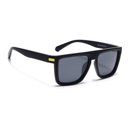 Eyejack Black & Yellow Square Polarized Sunglasses for Men & Women (1901PCL2052)