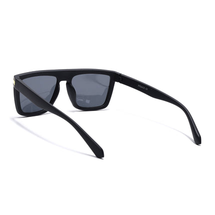 Eyejack Black & Yellow Square Polarized Sunglasses for Men & Women (1901PCL2052)