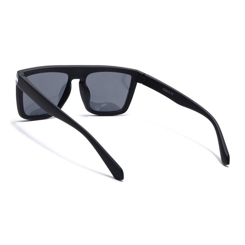 Eyejack Black & Blue Square Polarized Sunglasses for Men & Women (1901PCL2053)