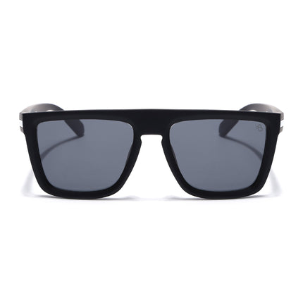 Eyejack Black & White Square Polarized Sunglasses for Men & Women (1901PCL2054)
