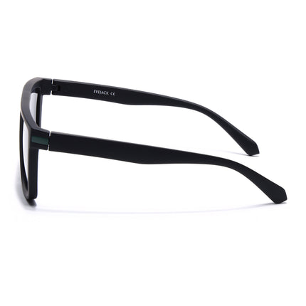Eyejack Black & Green Square Polarized Sunglasses for Men & Women (1901PCL2055)
