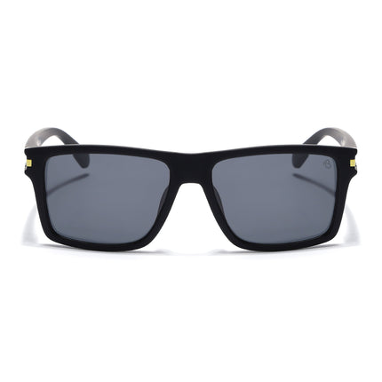 Eyejack Black & Yellow Square Polarized Sunglasses for Men & Women (1903PCL2062)