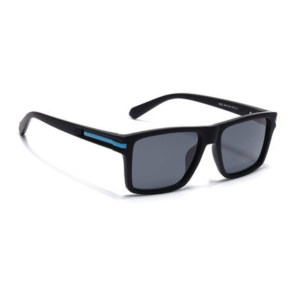 Eyejack Black & Blue Square Polarized Sunglasses for Men & Women (1903PCL2063)