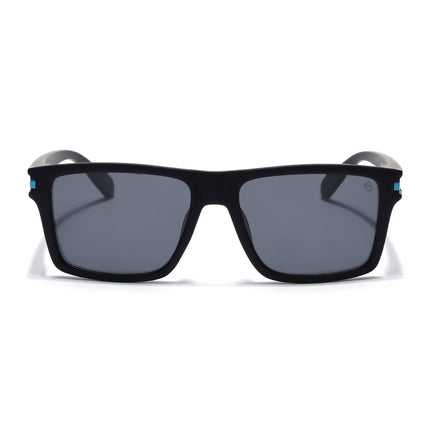 Eyejack Black & Blue Square Polarized Sunglasses for Men & Women (1903PCL2063)