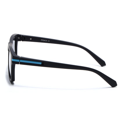 Eyejack Black & Blue Square Polarized Sunglasses for Men & Women (1903PCL2063)