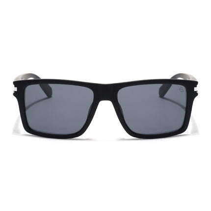 Eyejack Black & White Square Polarized Sunglasses for Men & Women (1903PCL2064)