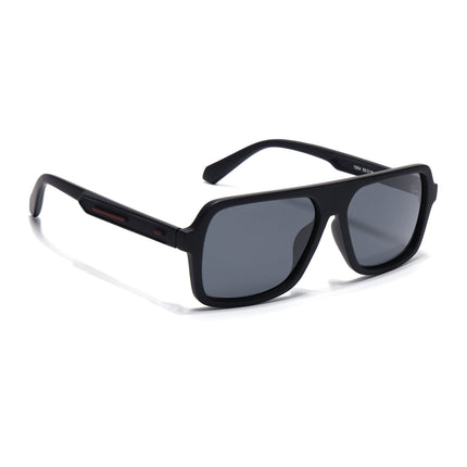 Eyejack Black Wayfarer Polarized Sunglasses for Men & Women (1904PCL2066)