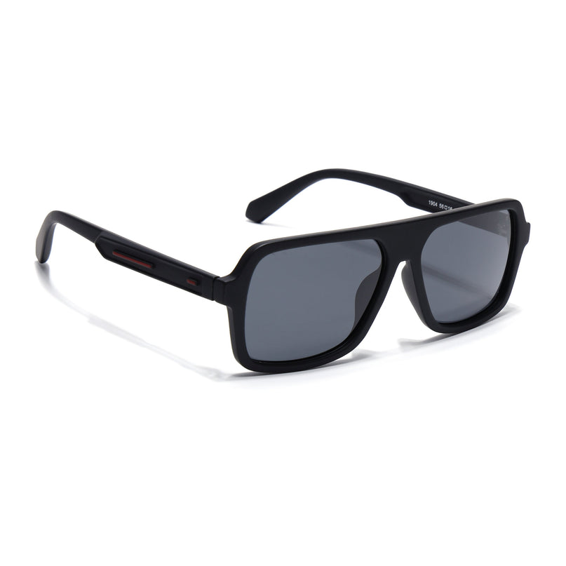 Eyejack Black Wayfarer Polarized Sunglasses for Men & Women (1904PCL2066)