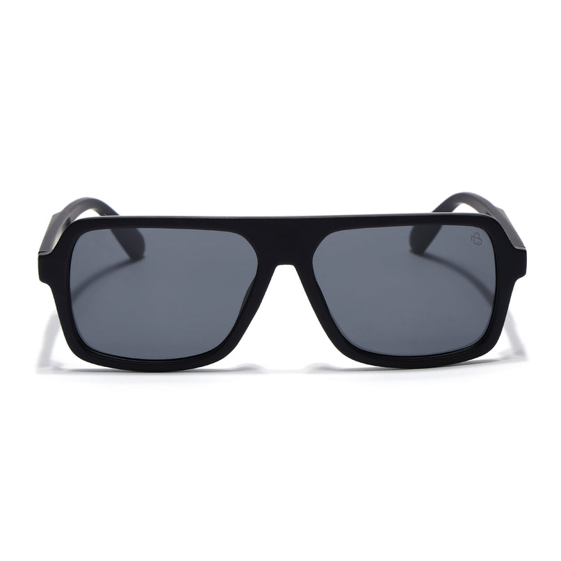 Eyejack Black Wayfarer Polarized Sunglasses for Men & Women (1904PCL2066)