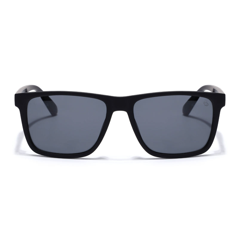 Eyejack Black Square Polarized Sunglasses for Men & Women (1905PCL2071)