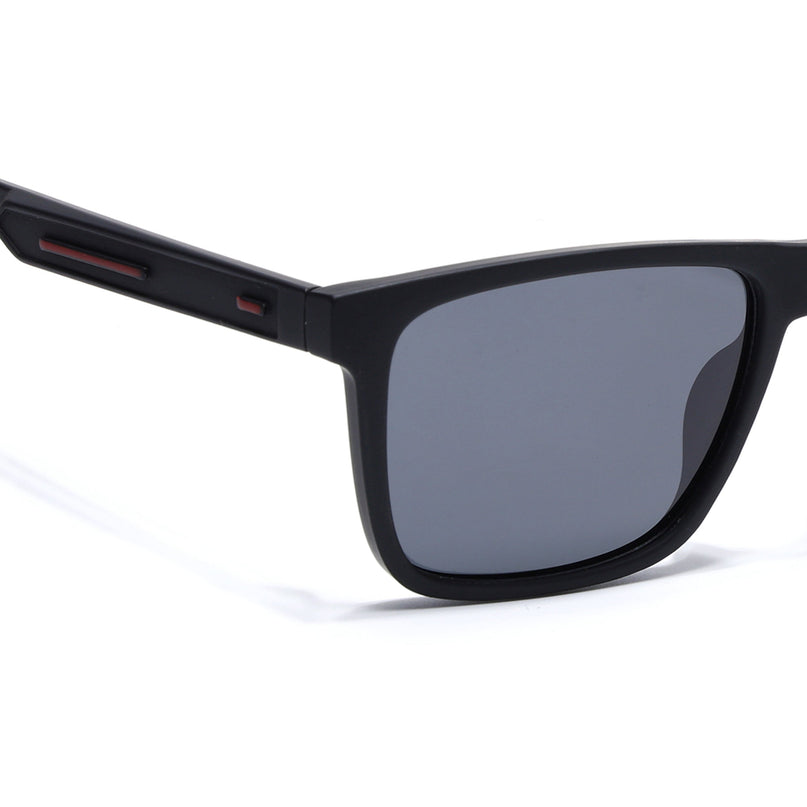 Eyejack Black Square Polarized Sunglasses for Men & Women (1905PCL2071)