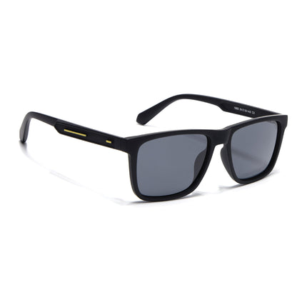 Eyejack Black Square Polarized Sunglasses for Men & Women (1905PCL2072)