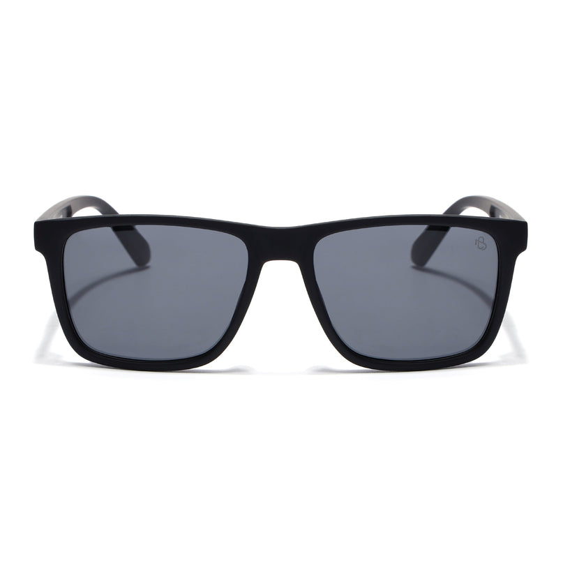 Eyejack Black Square Polarized Sunglasses for Men & Women (1905PCL2072)