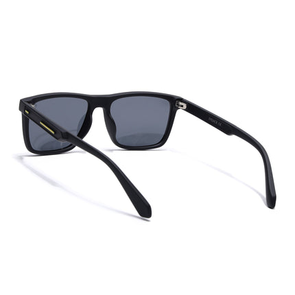 Eyejack Black Square Polarized Sunglasses for Men & Women (1905PCL2072)