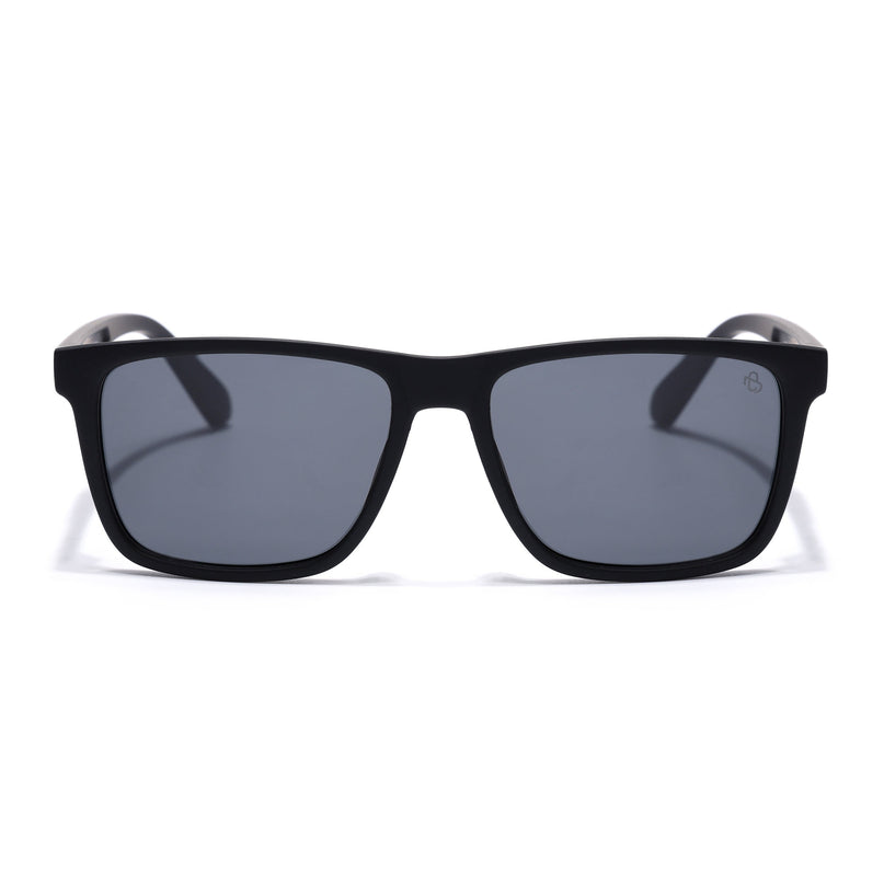 Eyejack Black Square Polarized Sunglasses for Men & Women (1905PCL2073)