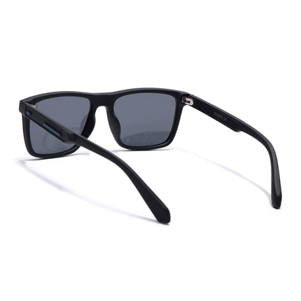 Eyejack Black Square Polarized Sunglasses for Men & Women (1905PCL2073)