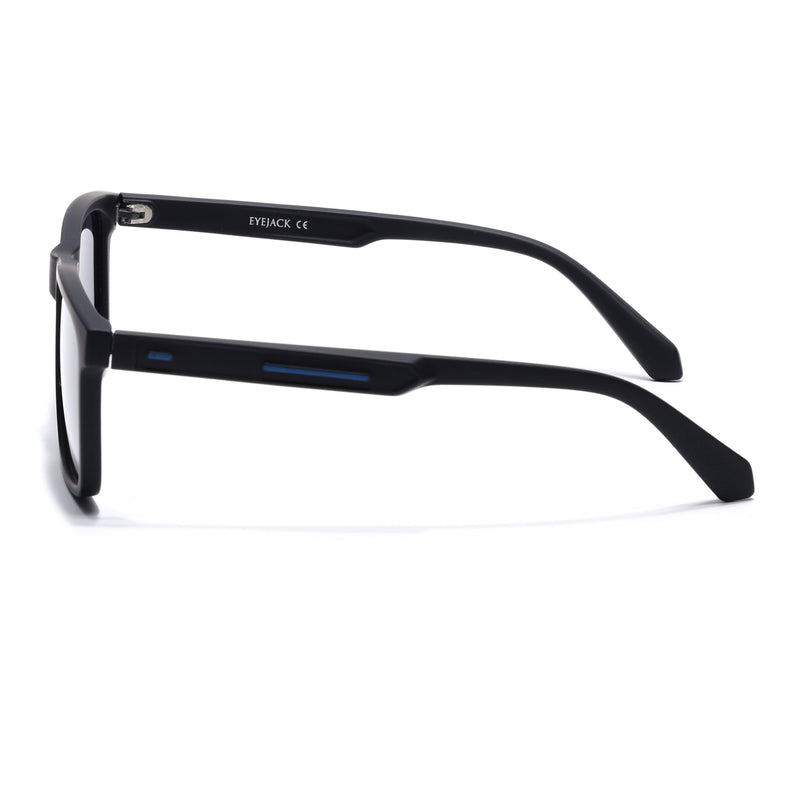 Eyejack Black Square Polarized Sunglasses for Men & Women (1905PCL2073)