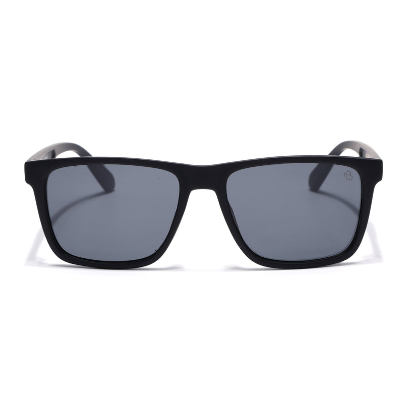 Eyejack Black Square Polarized Sunglasses for Men & Women (1905PCL2074)