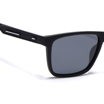 Eyejack Black Square Polarized Sunglasses for Men & Women (1905PCL2074)