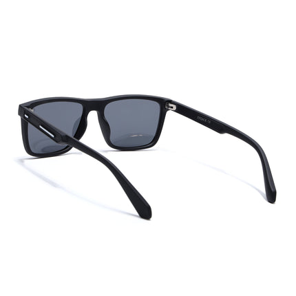 Eyejack Black Square Polarized Sunglasses for Men & Women (1905PCL2074)