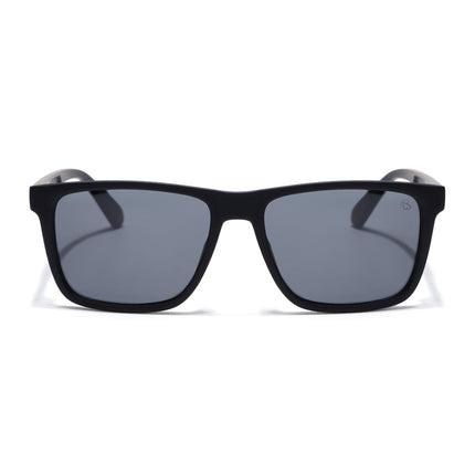 Eyejack Black Square Polarized Sunglasses for Men & Women (1905PCL2075)