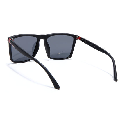 Eyejack Black Square Polarized Sunglasses for Men & Women (1906PCL2076)