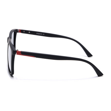 Eyejack Black Square Polarized Sunglasses for Men & Women (1906PCL2076)