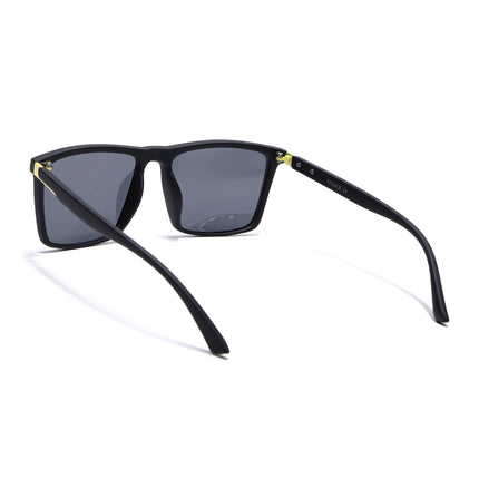 Eyejack Black Square Polarized Sunglasses for Men & Women (1906PCL2077)