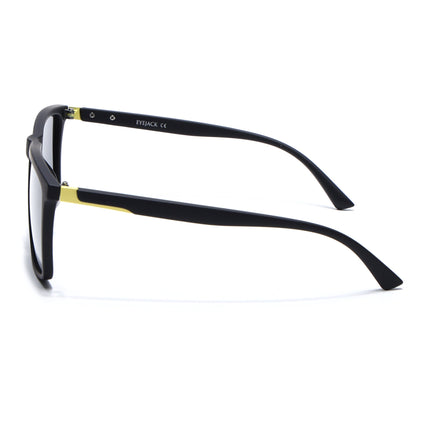 Eyejack Black Square Polarized Sunglasses for Men & Women (1906PCL2077)