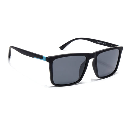 Eyejack Black Square Polarized Sunglasses for Men & Women (1906PCL2078)