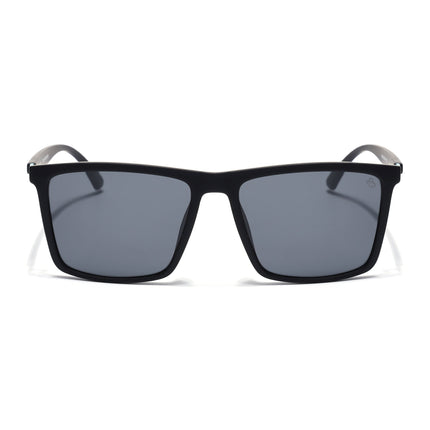 Eyejack Black Square Polarized Sunglasses for Men & Women (1906PCL2078)