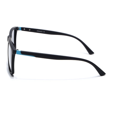 Eyejack Black Square Polarized Sunglasses for Men & Women (1906PCL2078)