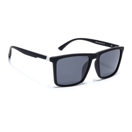 Eyejack Black Square Polarized Sunglasses for Men & Women (1906PCL2079)