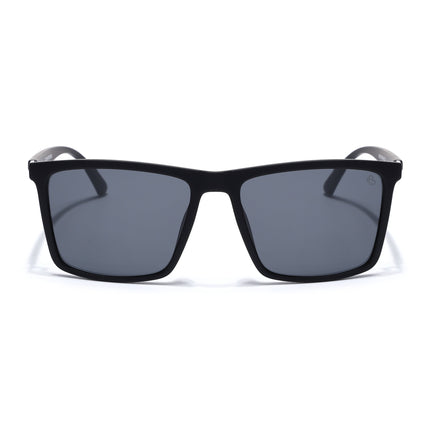Eyejack Black Square Polarized Sunglasses for Men & Women (1906PCL2079)