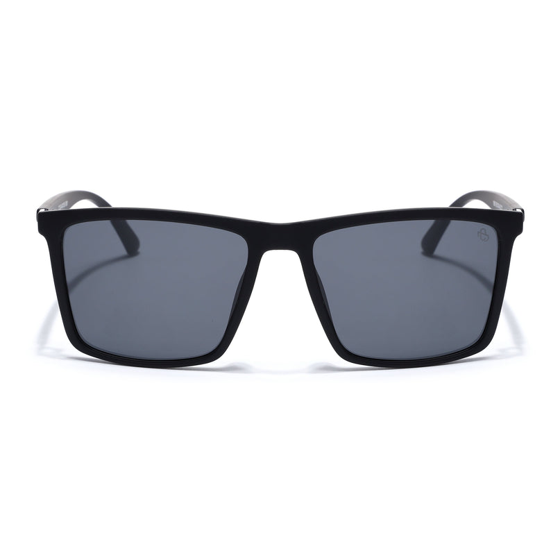 Eyejack Black Square Polarized Sunglasses for Men & Women (1906PCL2079)