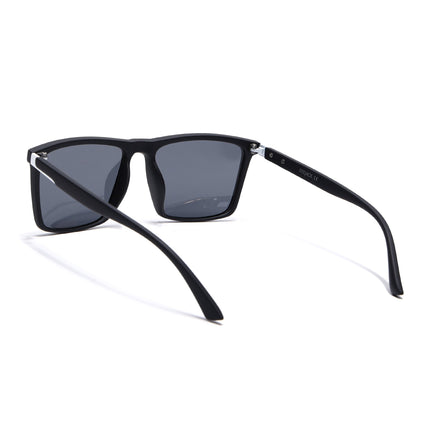 Eyejack Black Square Polarized Sunglasses for Men & Women (1906PCL2079)