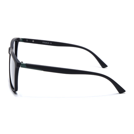 Eyejack Black Square Polarized Sunglasses for Men & Women (1906PCL2080)