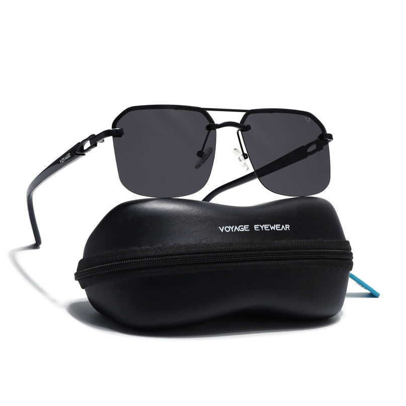Odyssey | Black Wayfarer Polarized Sunglasses - PMG4143
