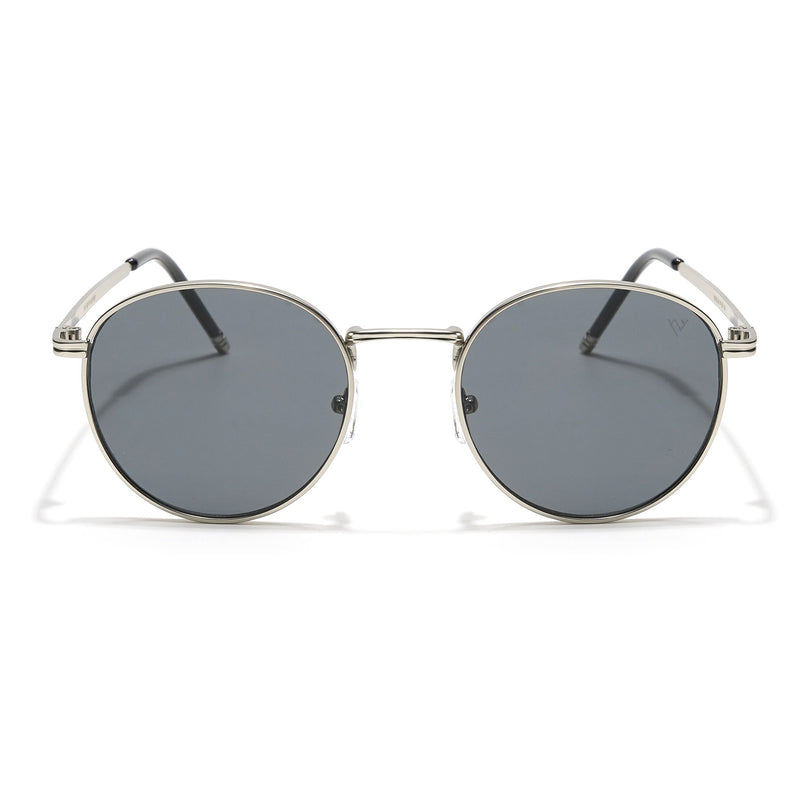 Sylis | Round Black Silver Sunglasses MG3622