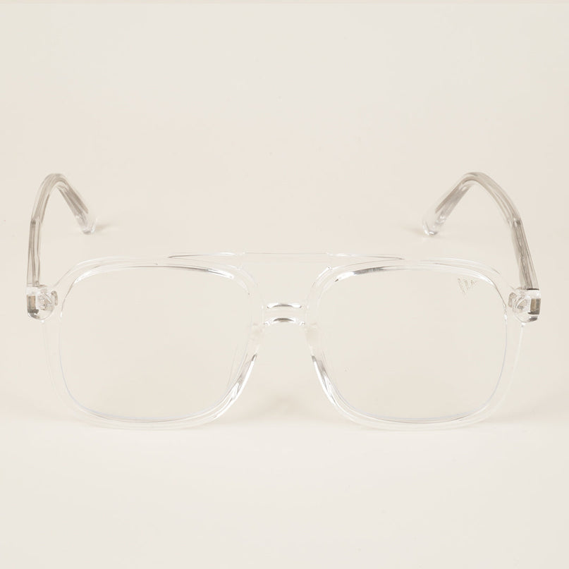 Voyage Clear Wayfarer Eyeglasses for Men & Women - MG4155