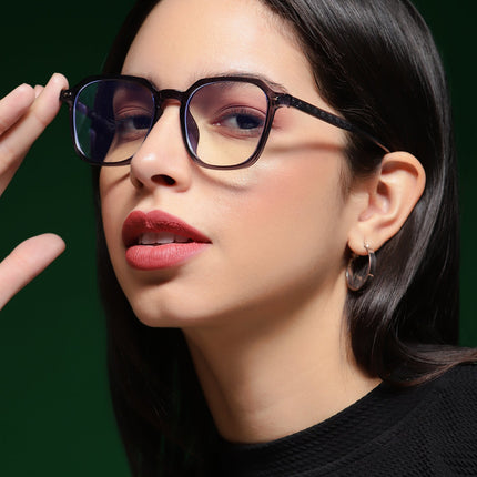 Voyage Air Grey Square Eyeglasses for Men & Women - MG4587-C3