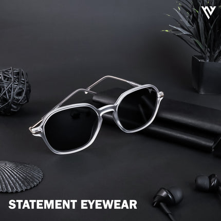 Transparent Round Polarized Sunglasses - PMG4494