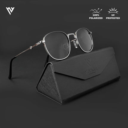 OG 2.0 | Black & Silver Round Polarized Sunglasses | PMG4112