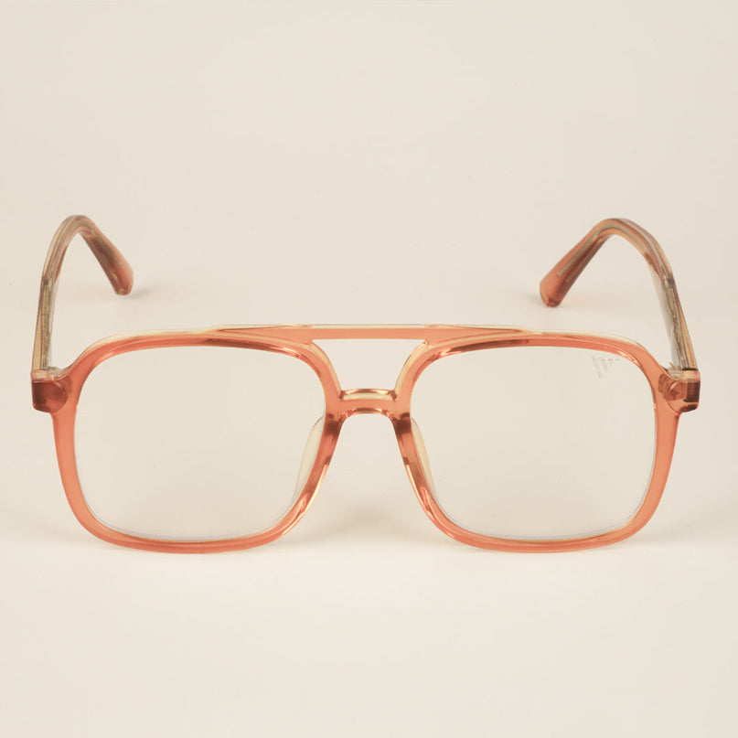 Voyage Orange Wayfarer Eyeglasses for Men & Women - MG4156