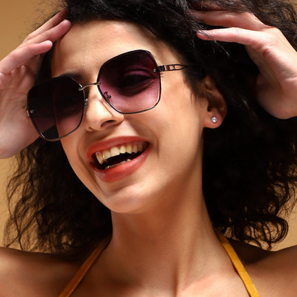 Klyne | Grey Oversize Sunglasses - MG4319