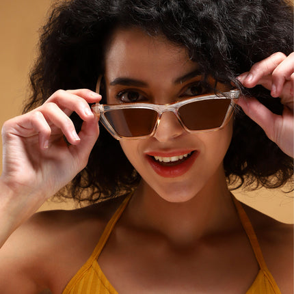 Velari | Light Brown Cateye Sunglasses MG3297