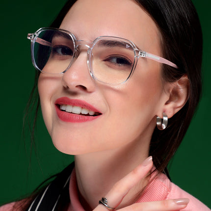 Voyage Transparent Over Size Eyeglasses for Men & Women - MG3995