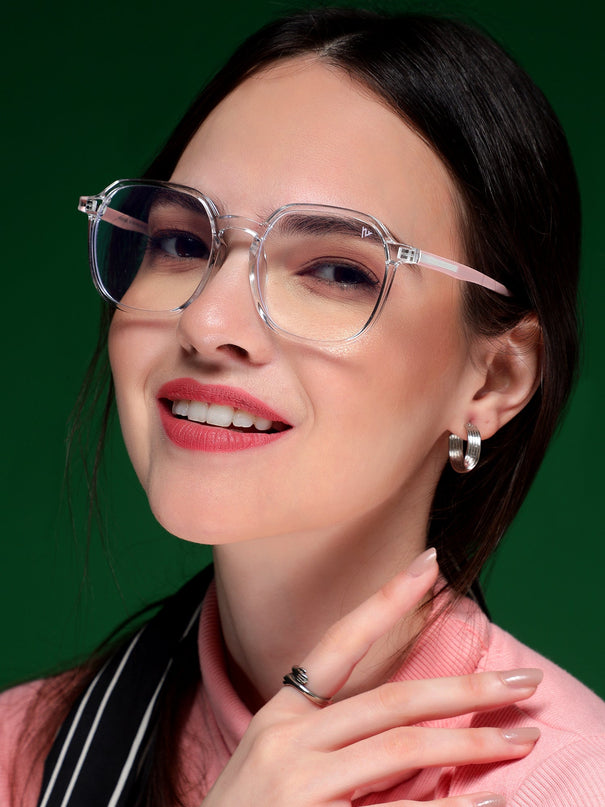 Voyage Transparent Over Size Eyeglasses for Men & Women - MG3995